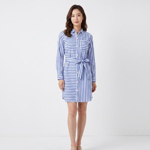 타미힐피거 미디원피스