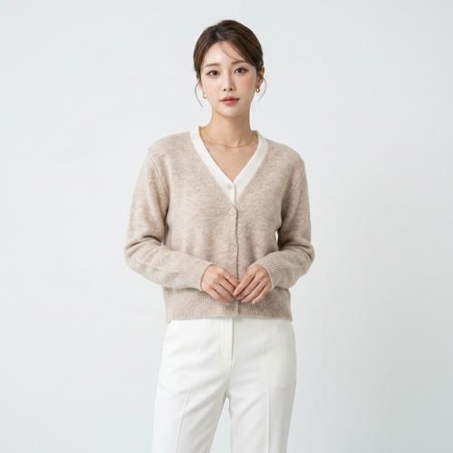 케네스 레이디 브이넥카디건