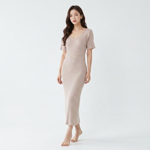 더실루엣 미디원피스