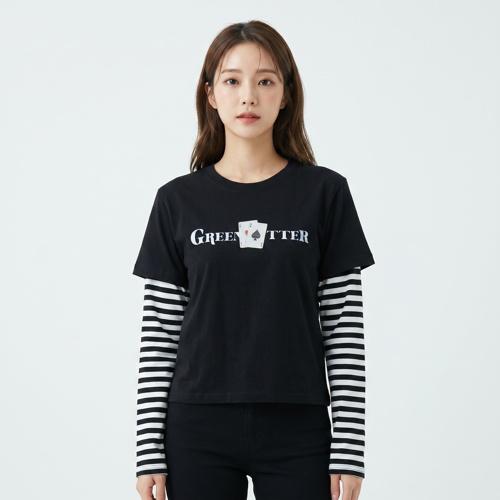 그린버터 긴팔티셔츠