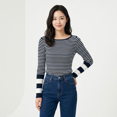 타미힐피거 라운드니트