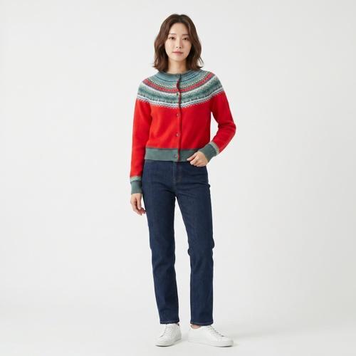 베네통 칼라카디건