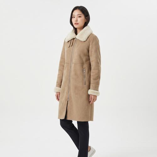 자라 우먼 무스탕코트