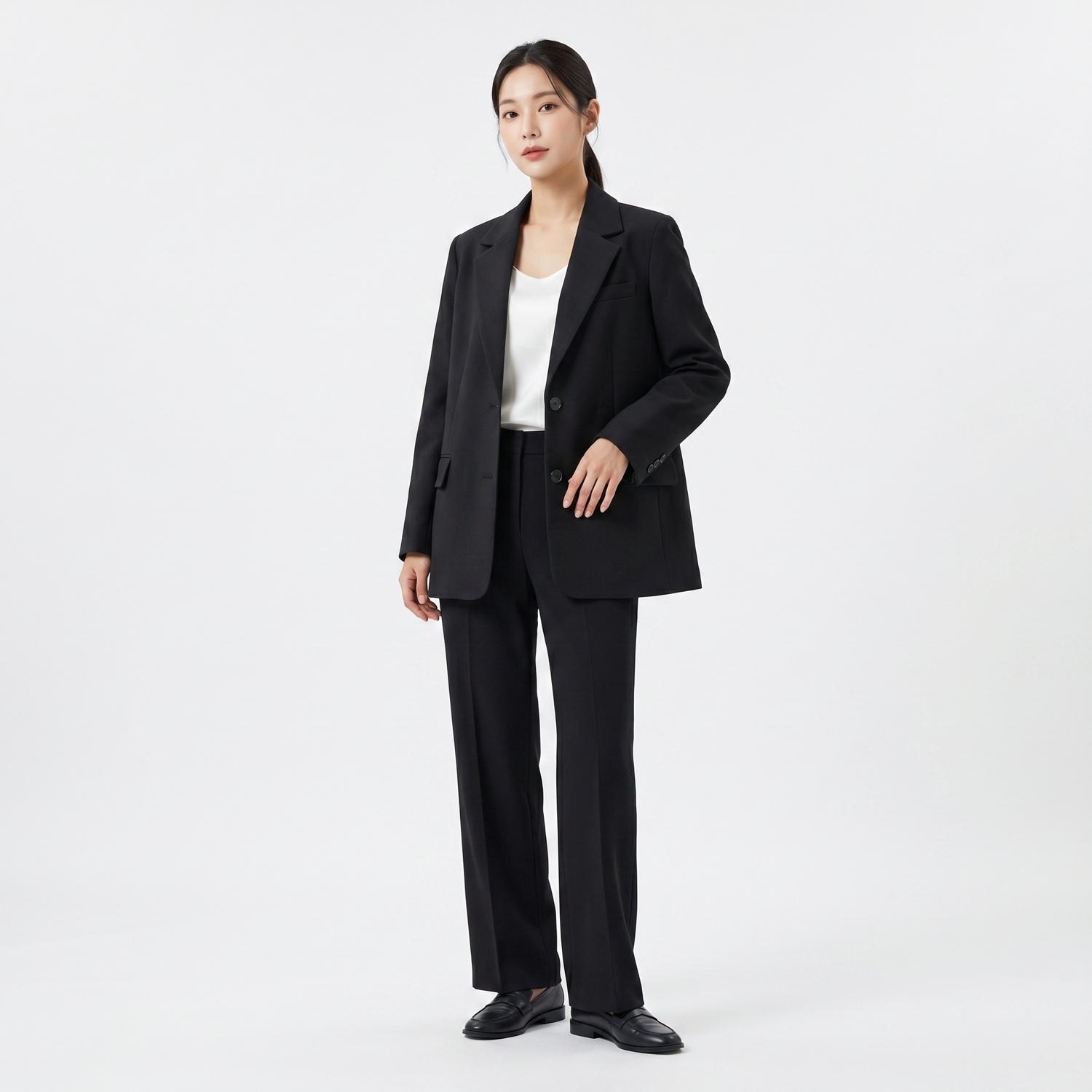미쏘 싱글재킷 착용컷