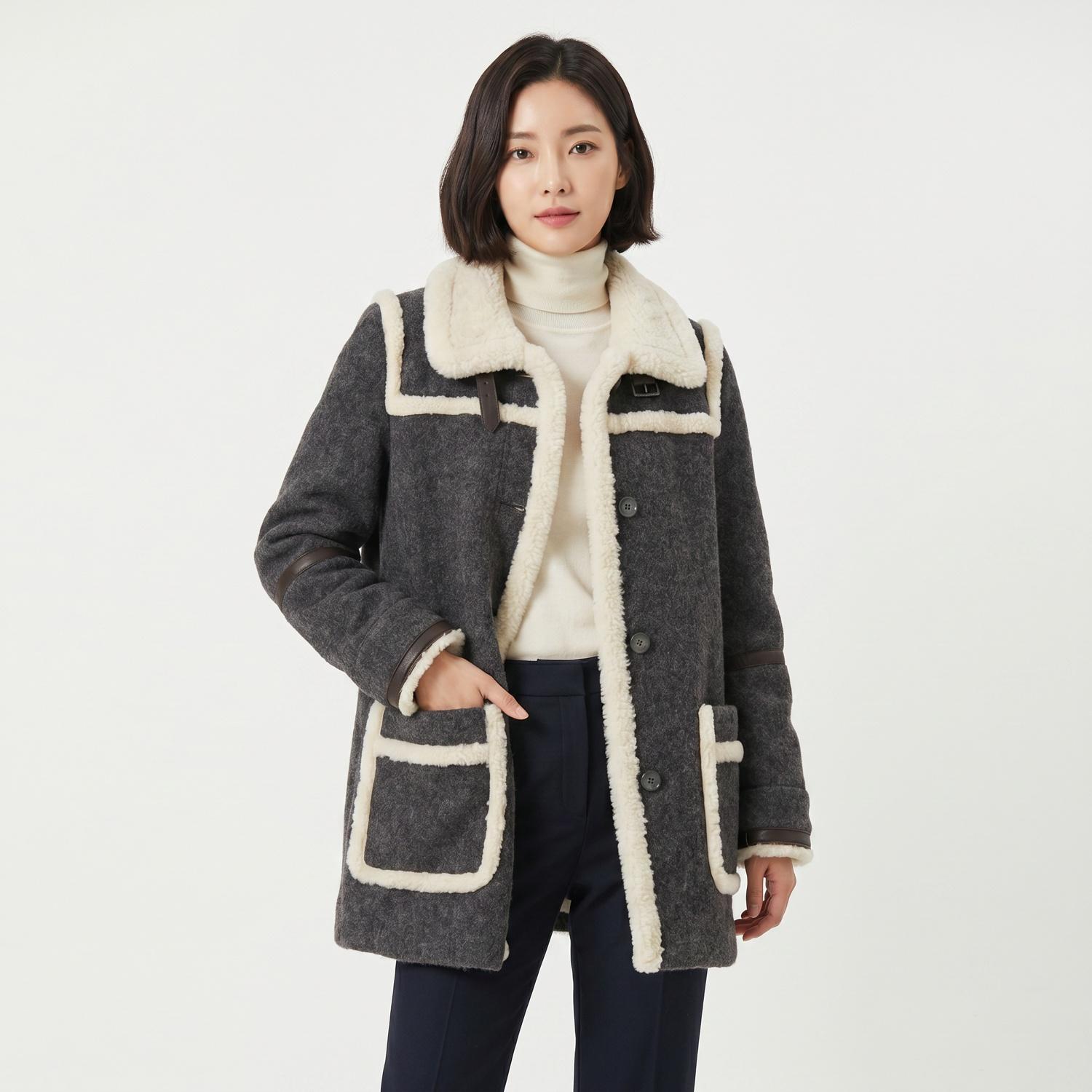 빈폴 무스탕코트 1