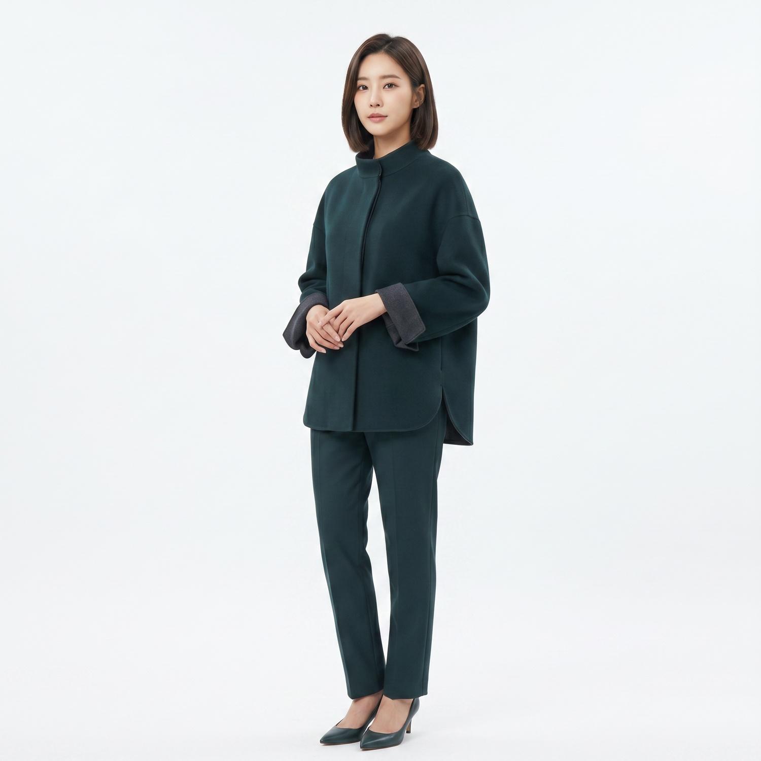 구호 싱글코트 착용컷