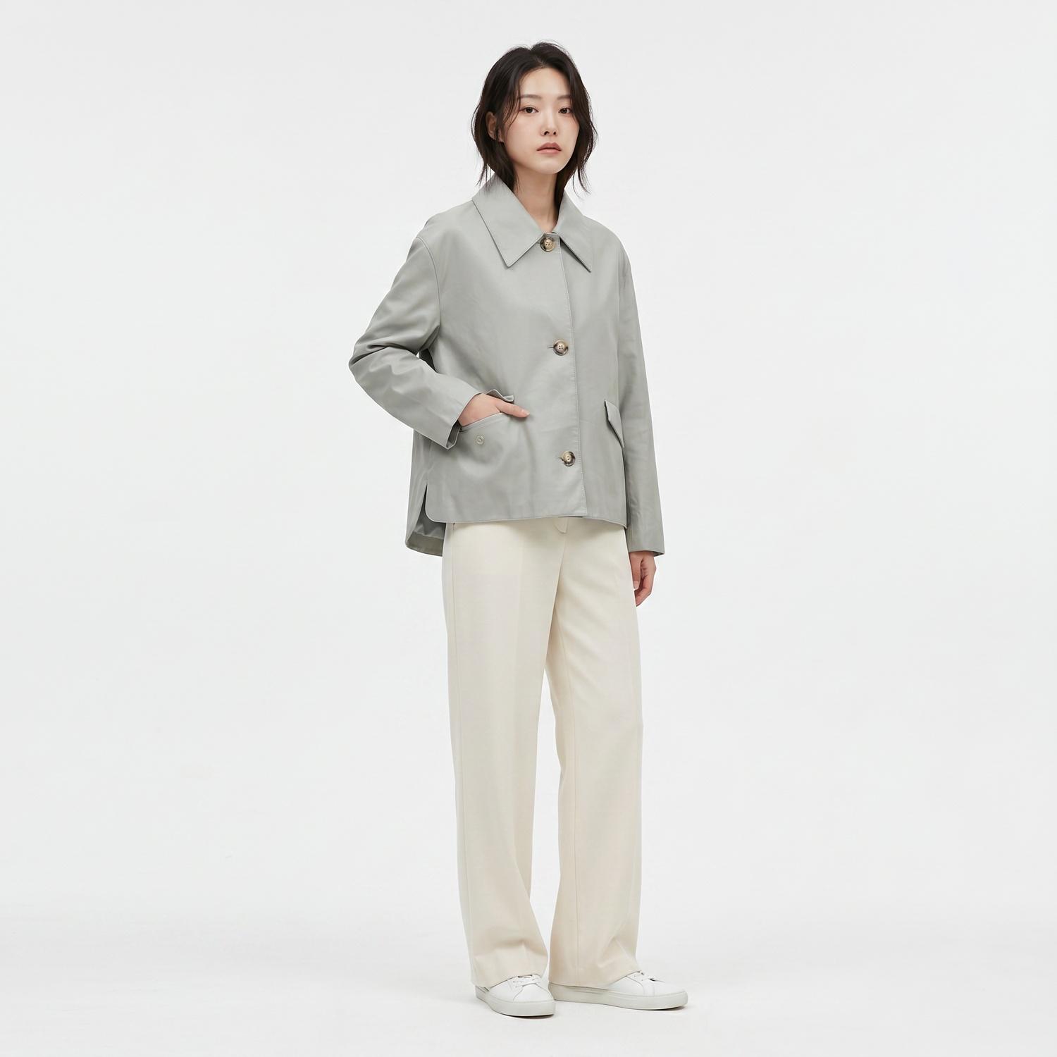 케네스 레이디 가죽재킷 착용컷