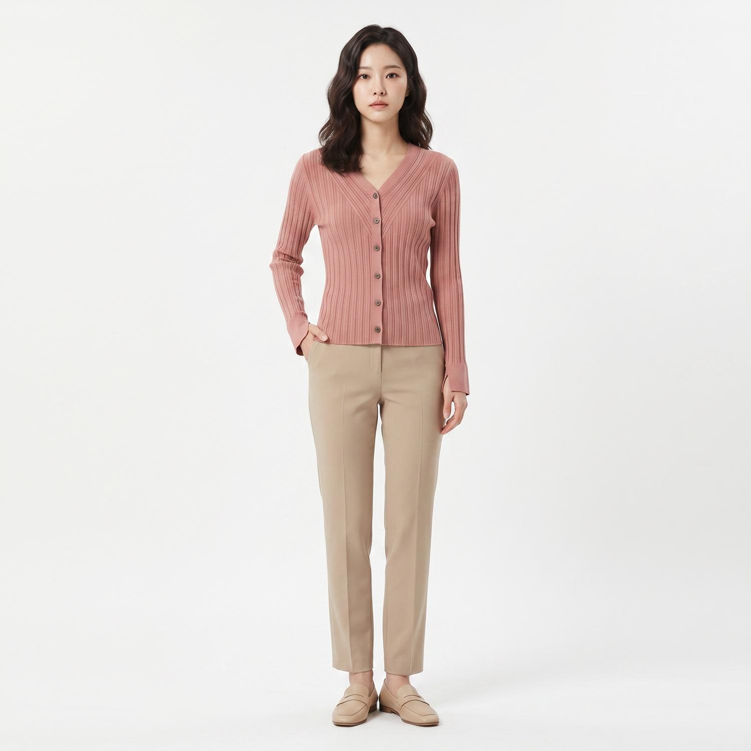 리스트 브이넥카디건 1