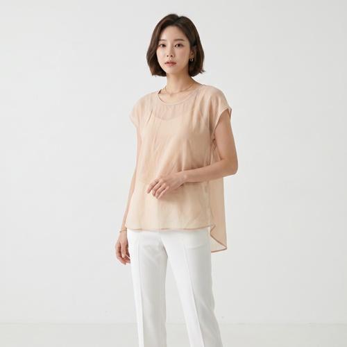 더실루엣 블라우스