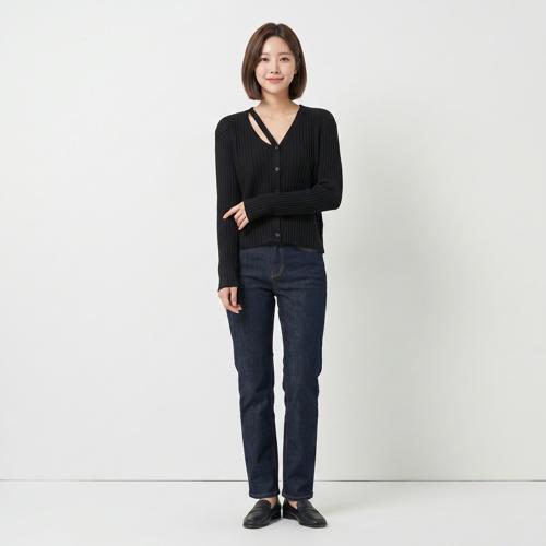아워코모스 브이넥카디건