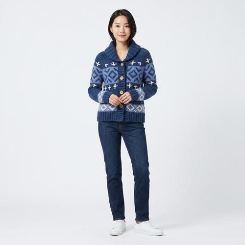 니코앤드 칼라카디건