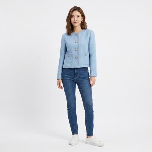 칼 라거펠트 트위드재킷