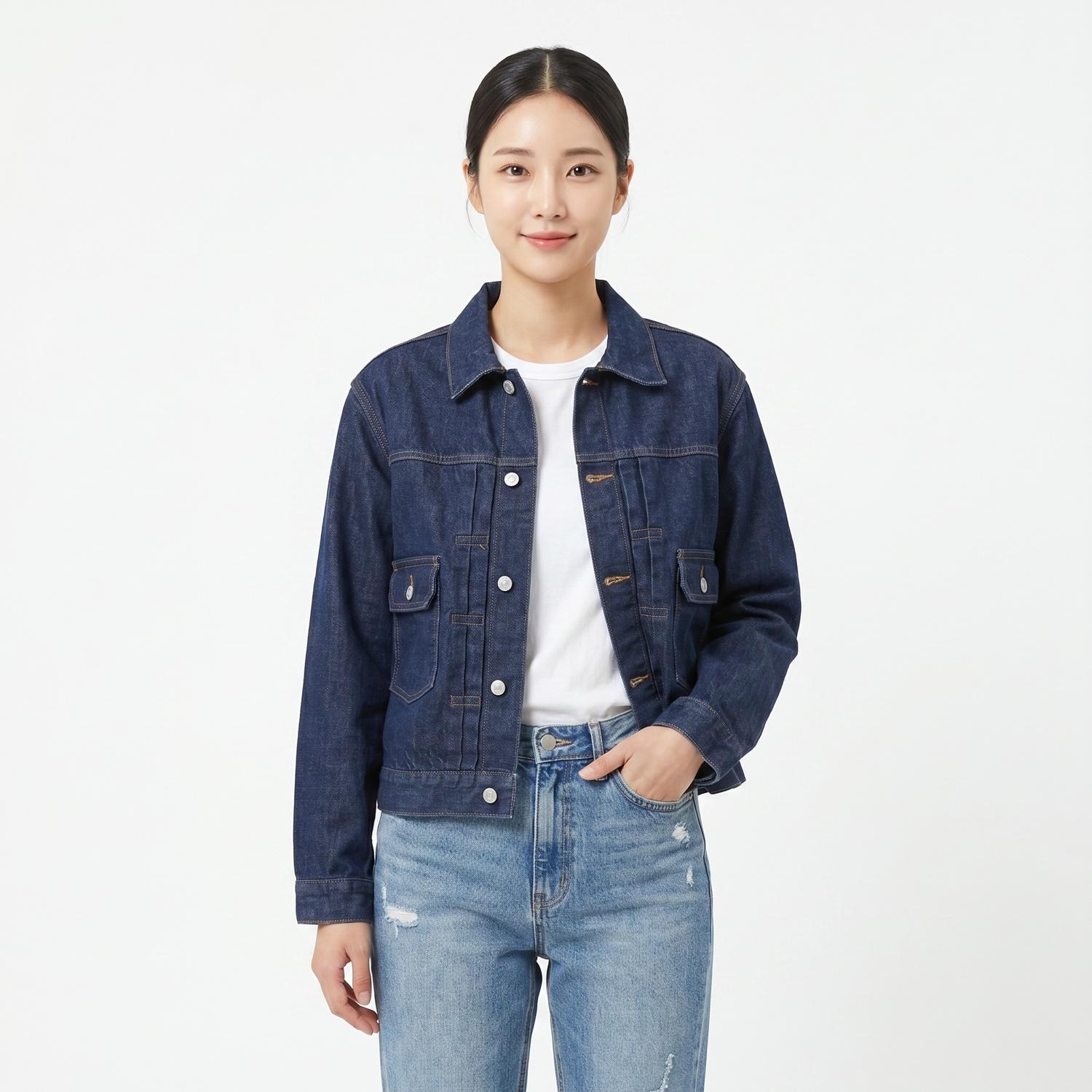 아웃스탠딩 데님재킷 착용컷