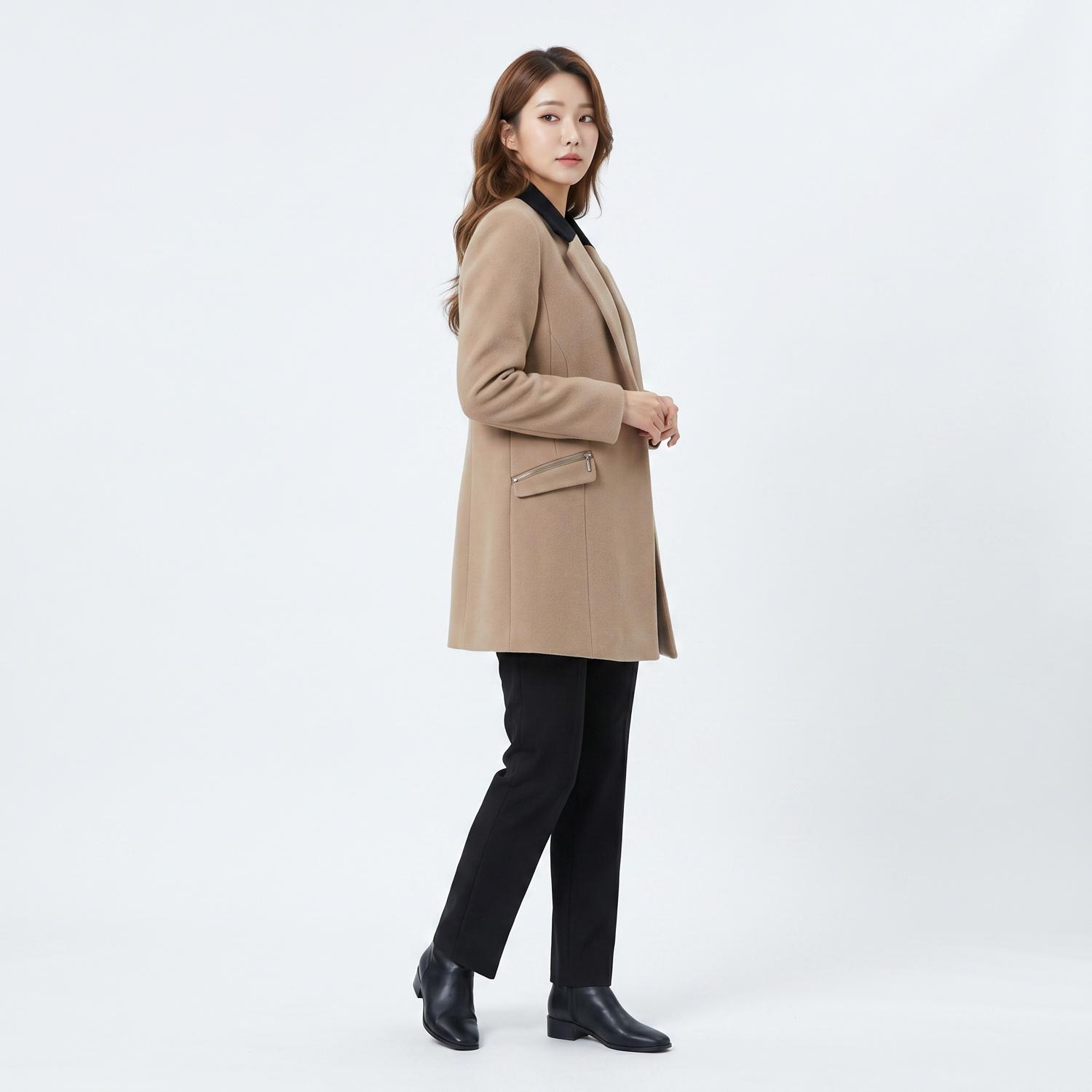 지컷 싱글코트 착용컷