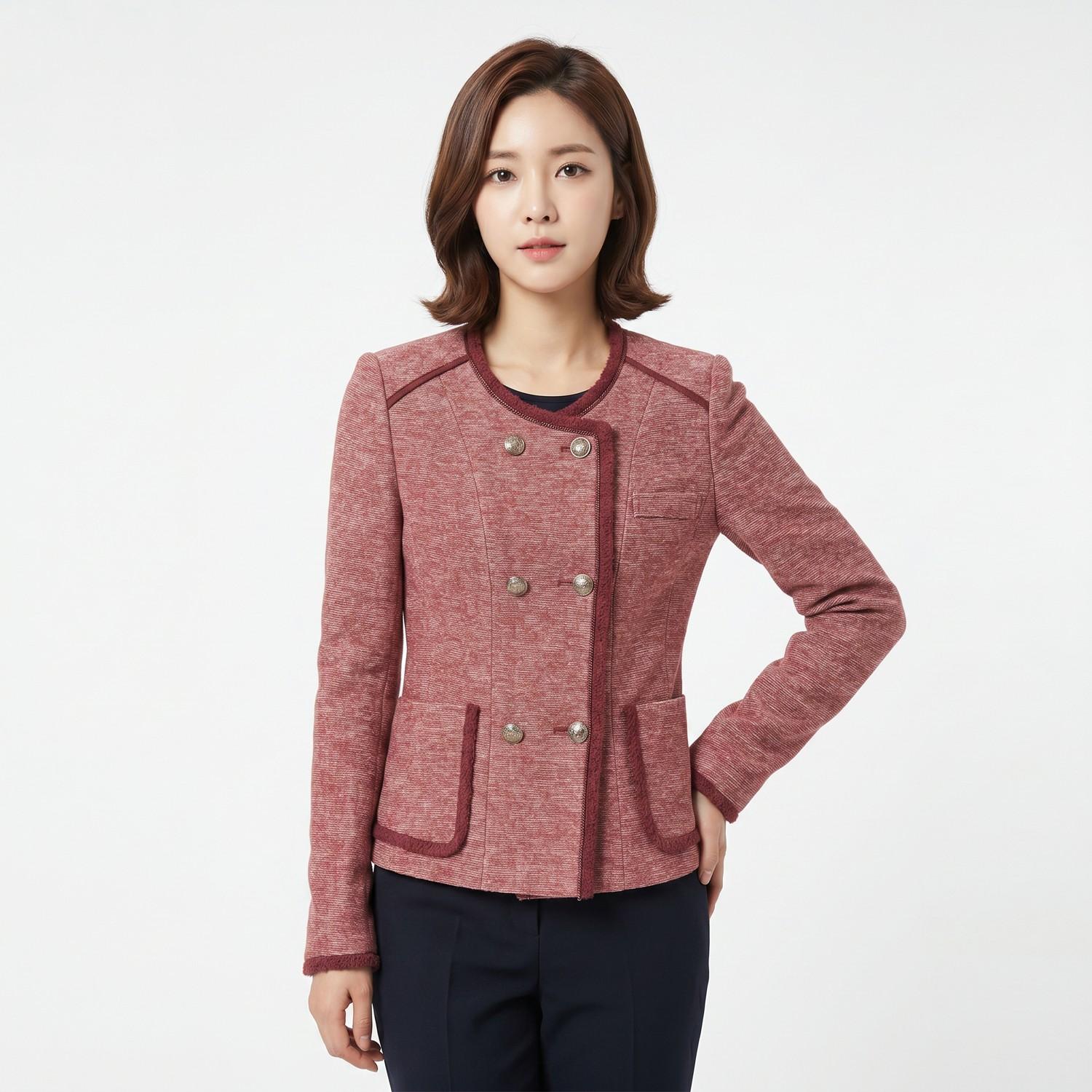 주크 트위드재킷 착용컷