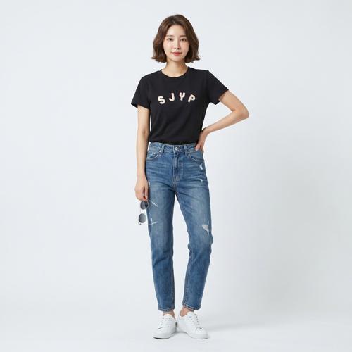 에스제이와이피 반팔티셔츠