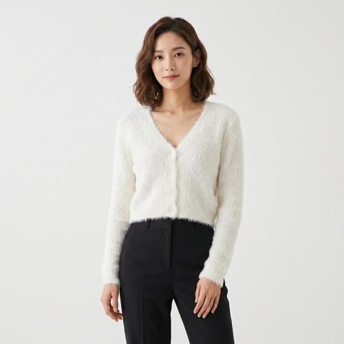 자라 브이넥카디건