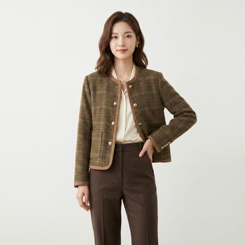 프론트로우 트위드재킷