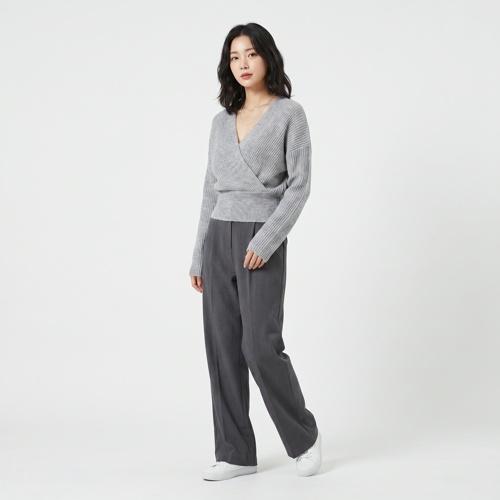 미쏘 브이넥니트