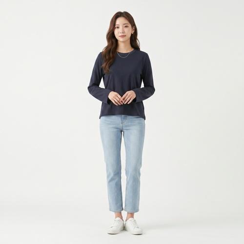 안다르 긴팔티셔츠