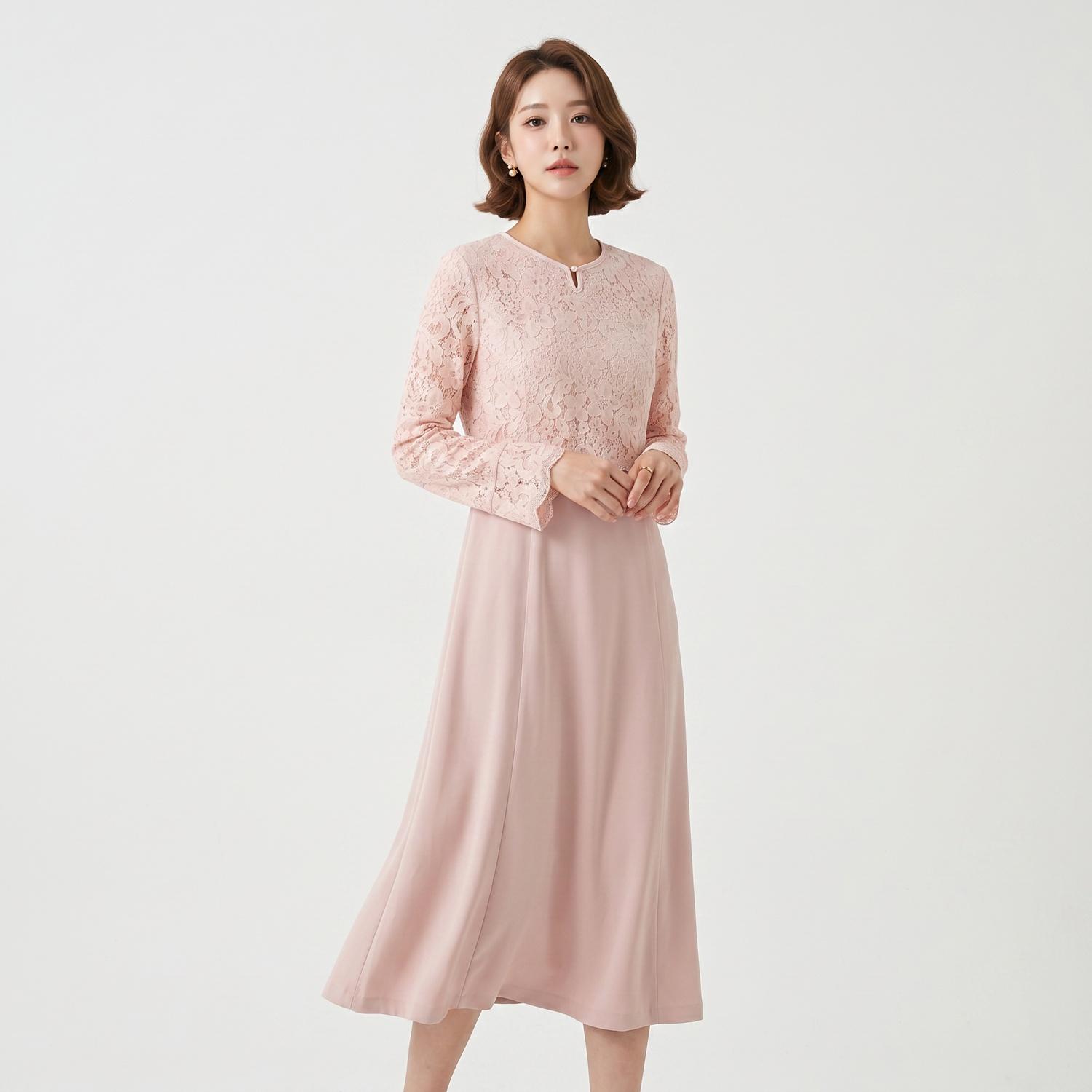 케네스 레이디 미디원피스 착용컷