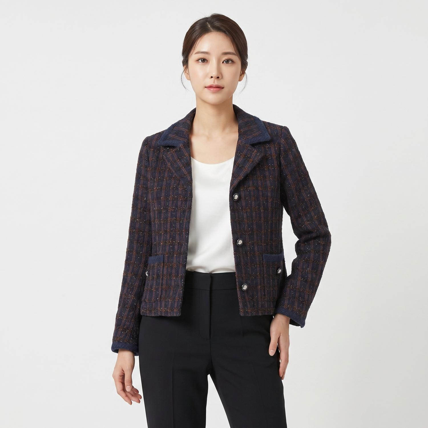 바움 운드 페르드가르튼 트위드재킷 착용컷