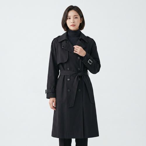 이어러쉐입 트렌치코트