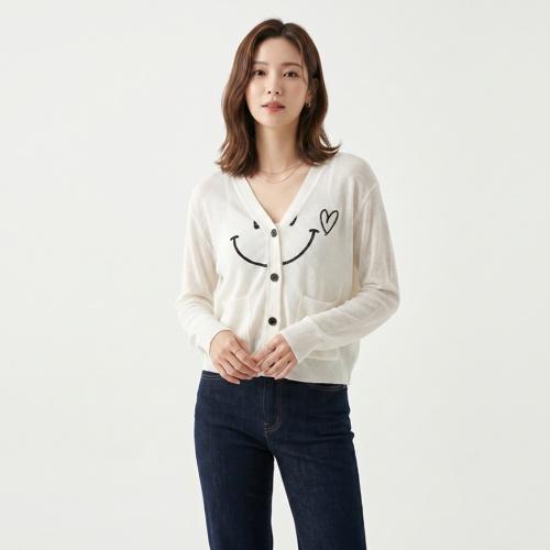 주크 브이넥카디건