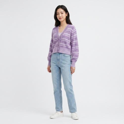 코스 브이넥카디건
