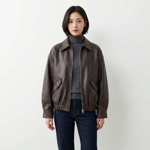 자라 가죽재킷