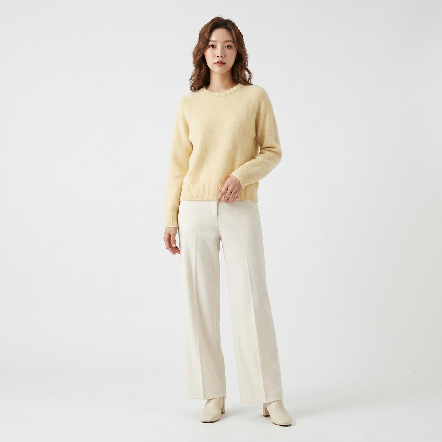 틸버 라운드니트 착용컷