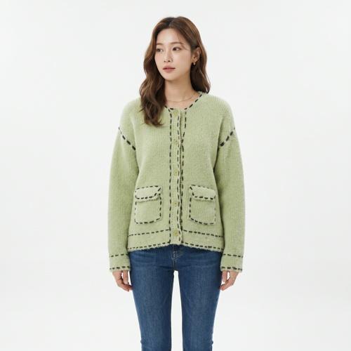 더오픈프로덕트 라운드카디건