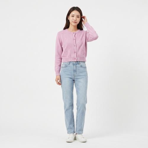 마조네 라운드카디건