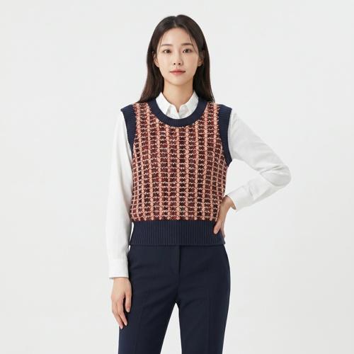 타임 니트조끼
