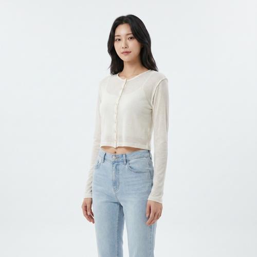 오버듀플레어 라운드카디건