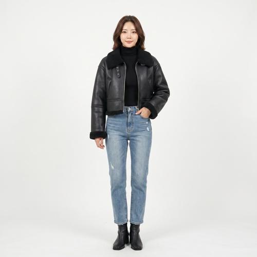 에잇세컨즈 무스탕재킷