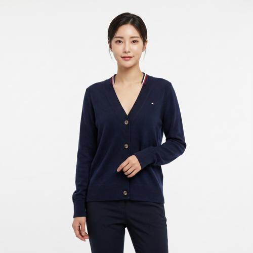 타미힐피거 브이넥카디건