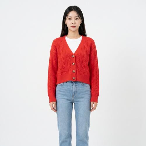 자라 브이넥카디건
