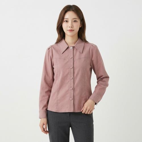 레니본 블라우스