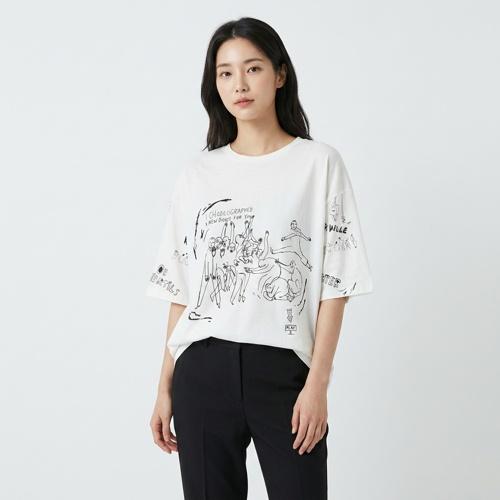톰보이 반팔티셔츠
