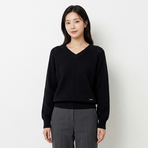 몽돌 브이넥니트