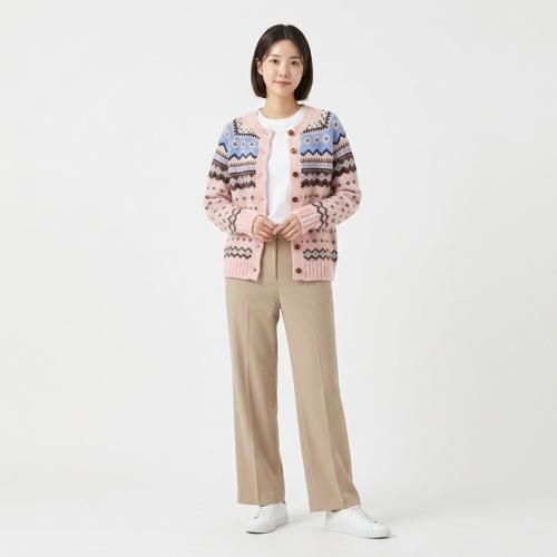 그린버터 라운드카디건