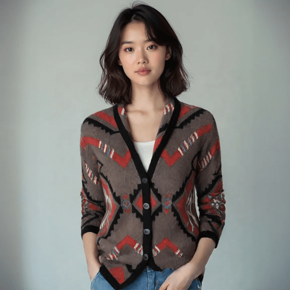 산드로 칼라카디건