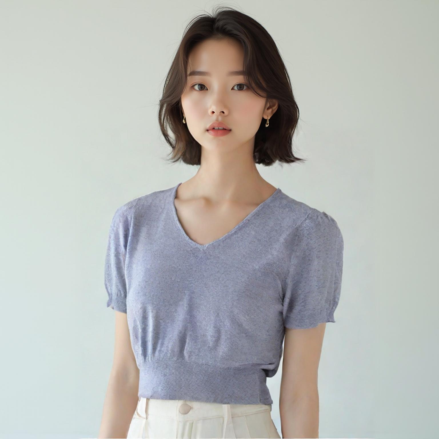 르샵 브이넥니트