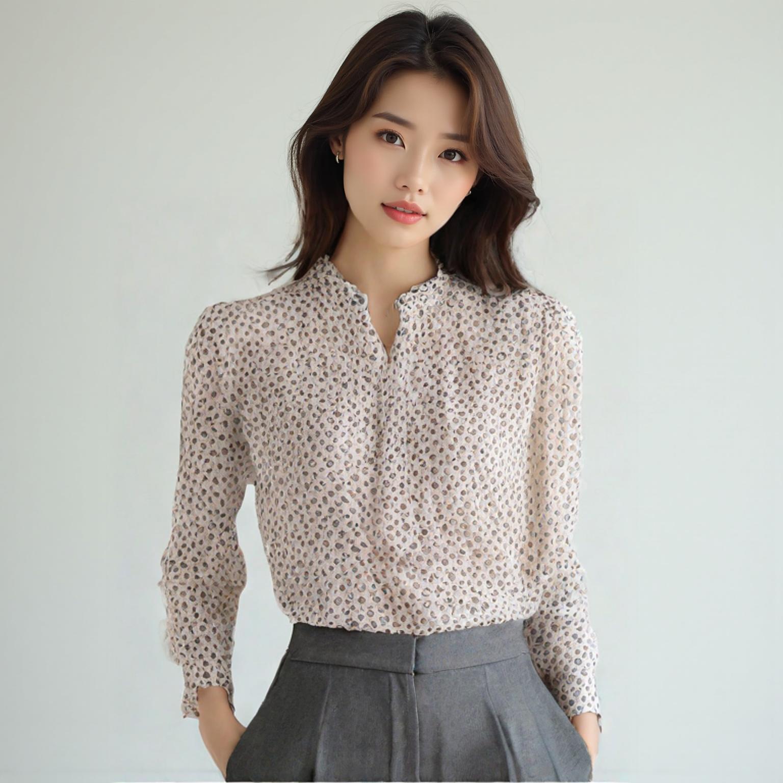 플라스틱 아일랜드 블라우스