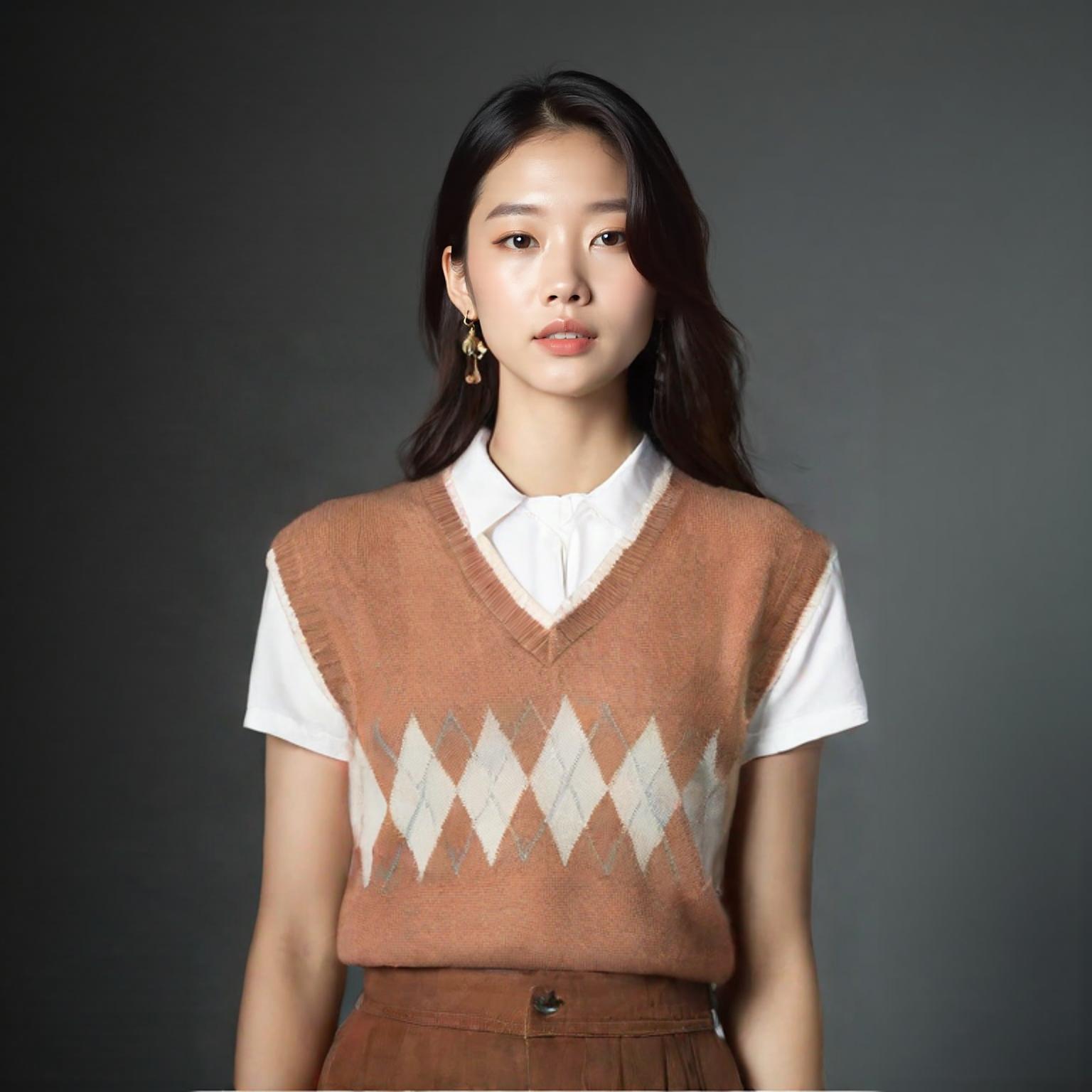 밸리걸 니트조끼