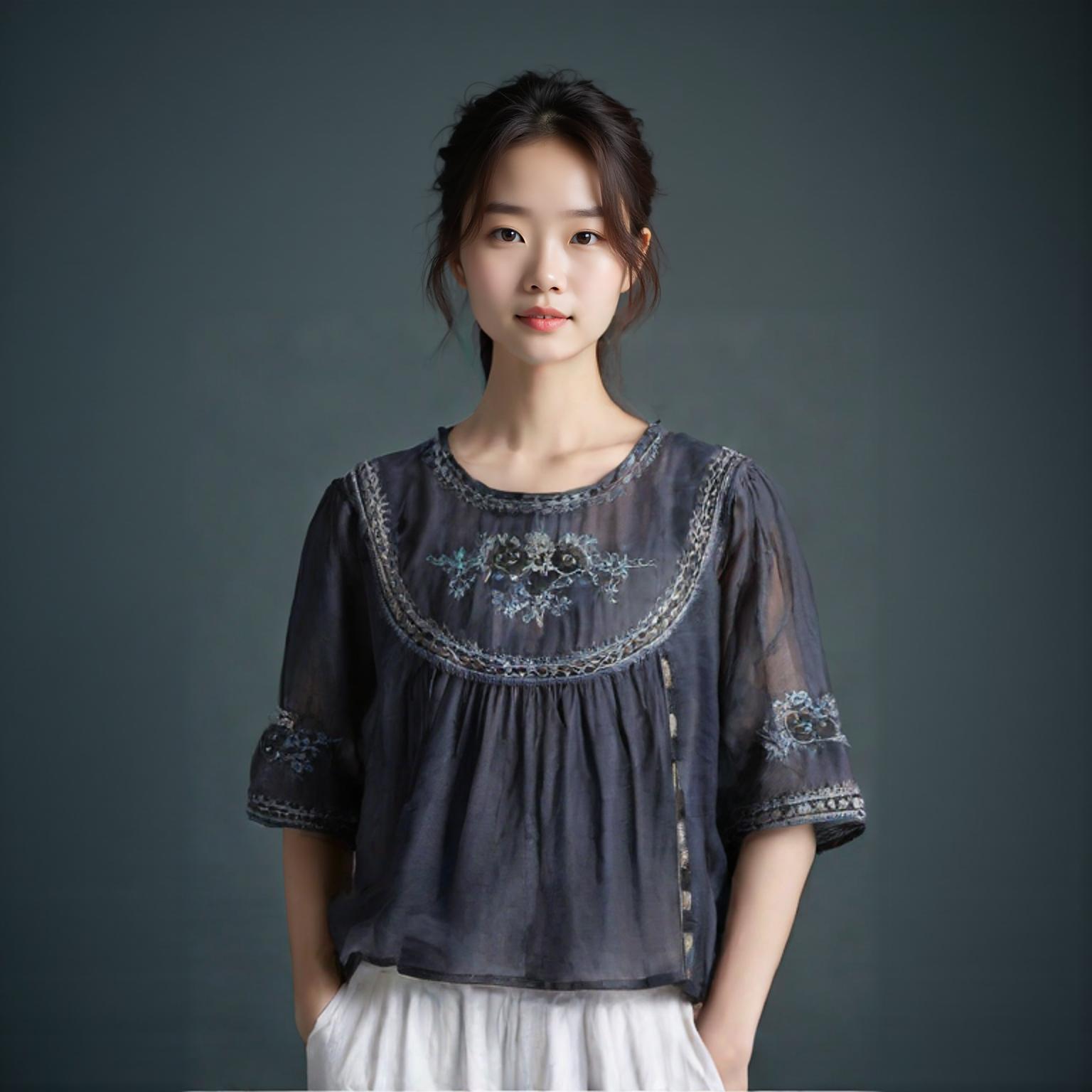 자라 우먼 블라우스
