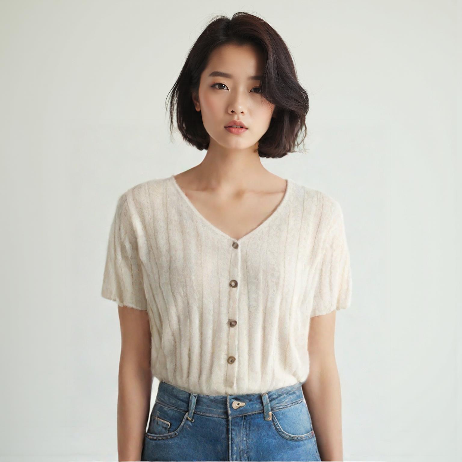에잇세컨즈 브이넥카디건