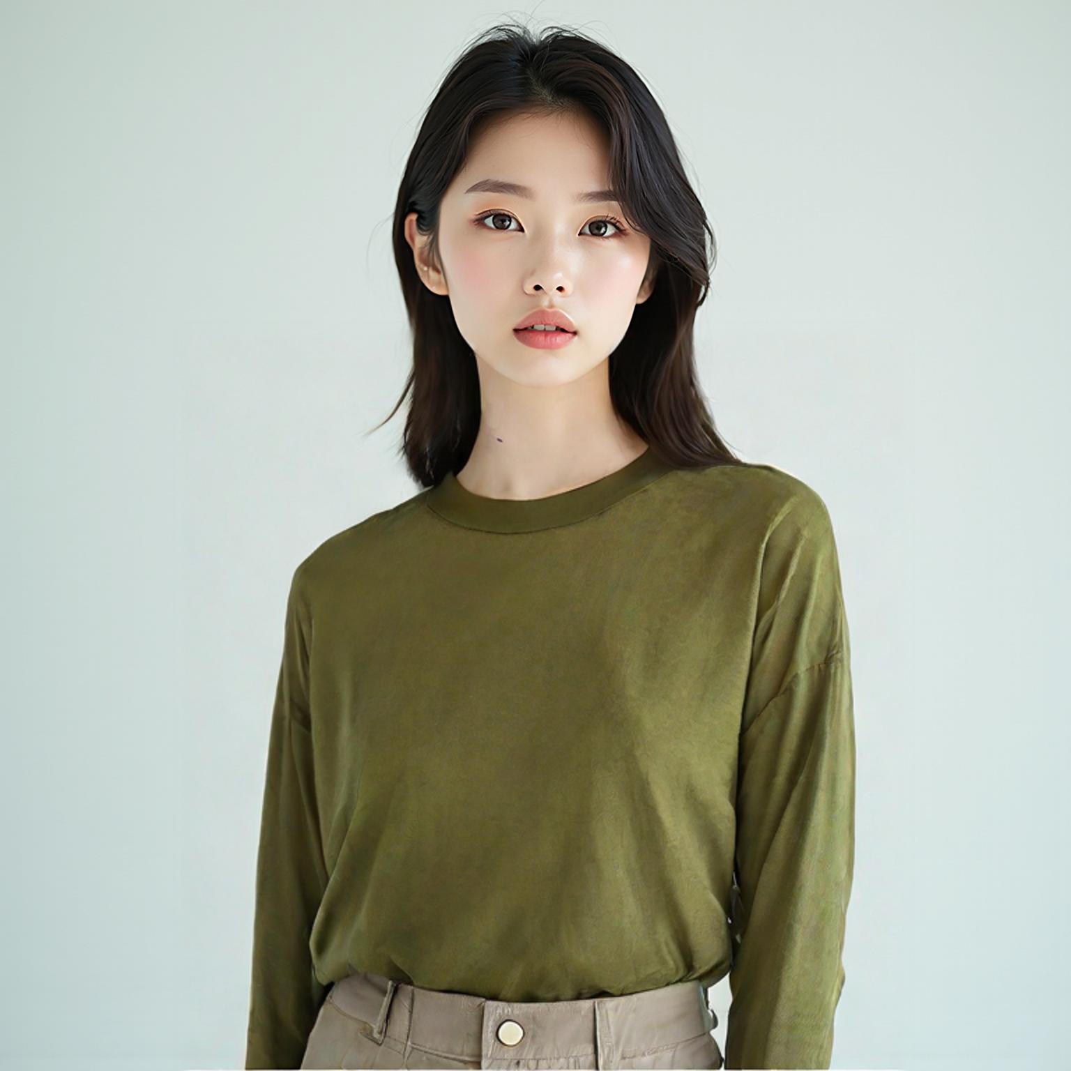 유니클로 x 마메 쿠로구치 긴팔티셔츠