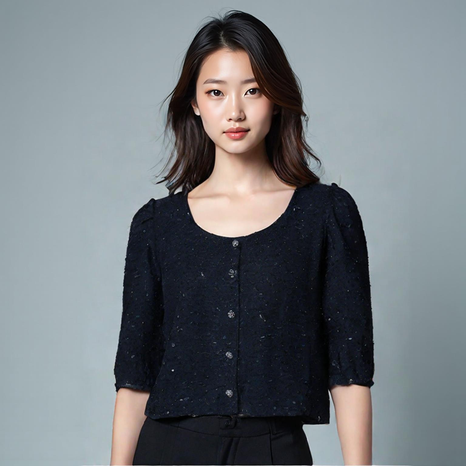 베르데오시도 블라우스